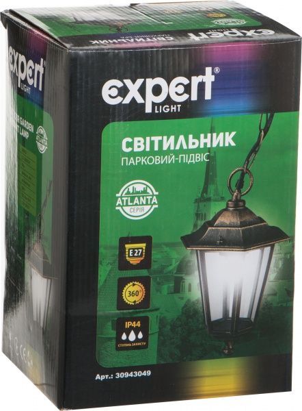 Світильник садовий Tons Atlanta E27 60 Вт IP44 антична латунь ELWF-36005S-P 