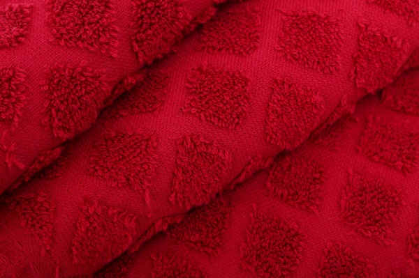 Рушник махровий Nora 50x90 см бордовий 