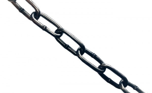 Цепь длиннозвеньевая 5 мм 1 м без покрытия