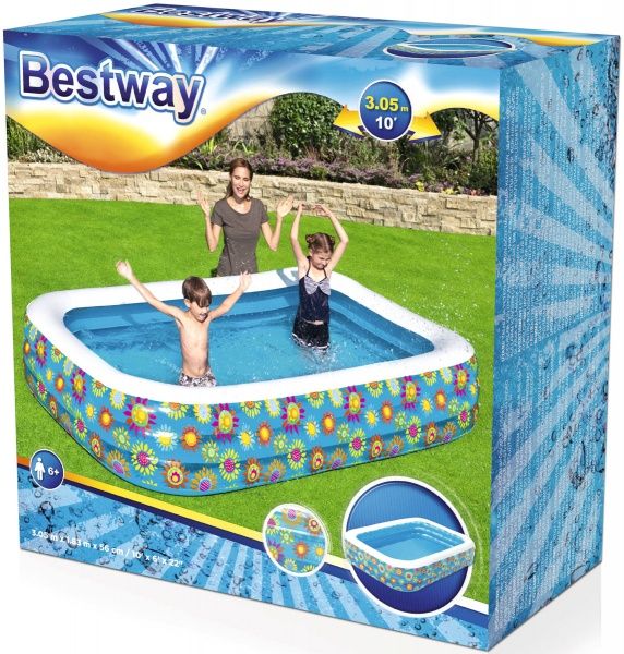 Басейн надувний Bestway Флора 305х183х56 см (54121)