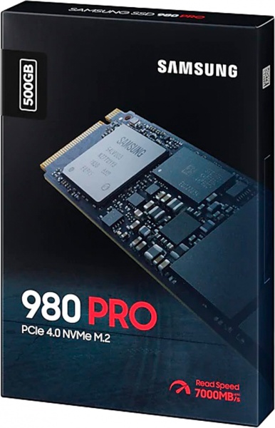 SSD-накопитель Samsung 980 PRO NVMe 500GB M.2 PCI Express 3.0 x4 3D V-NAND (MZ-V8P500BW) 