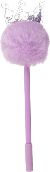 Ручка гелевая фиолетовая Сияющая корона 