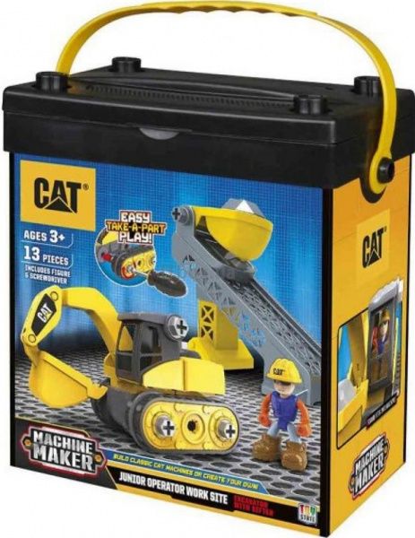 Конструктор Toy State Экскаватор и подъемник-конвейер Machine Maker CAT 80913