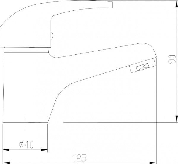 Смеситель для умывальника Invena Ava New BU-06-001