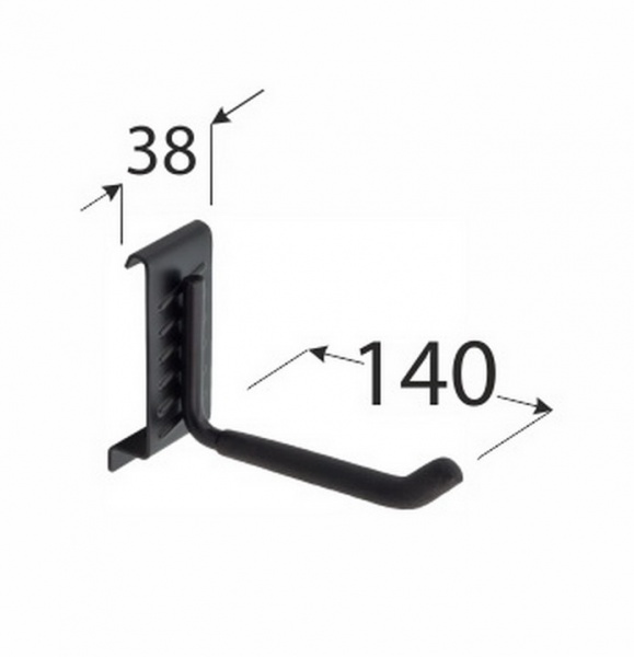 Крюк гаражный SGH9 140х38 мм