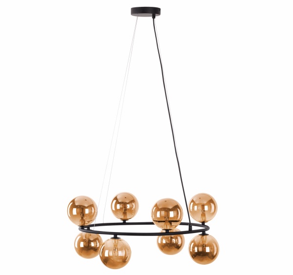 Люстра TK Lighting ANABELLE 6907 8xG9 бурштиновий 