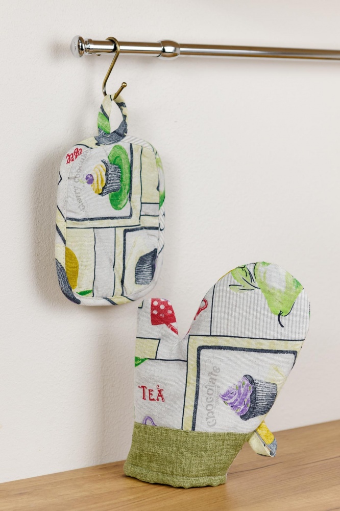 Прихватка-рукавиця CUPCAKE 18x30 см Прованс