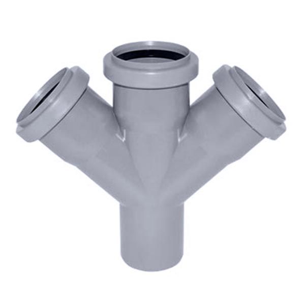 Крестовина канализационная Европласт 110x110x110 мм 45°