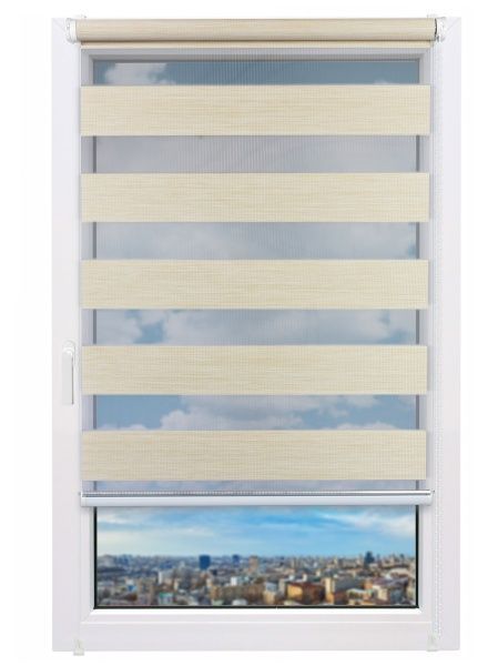 Ролета день-ночь Delfa Натур 57x160 см шампань 