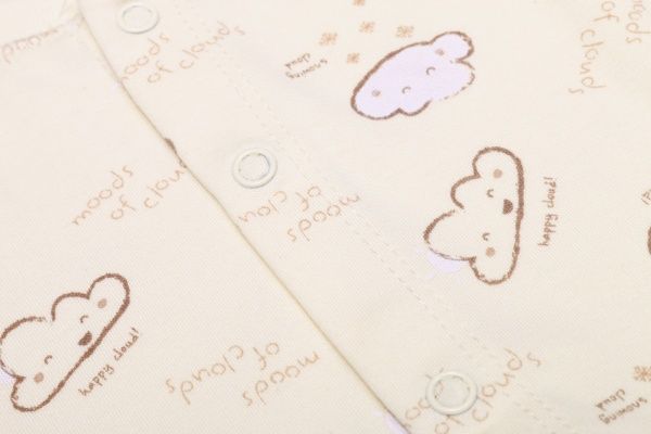 Боди унисекс Bembi БД69 р.56 молочный с рисунком 