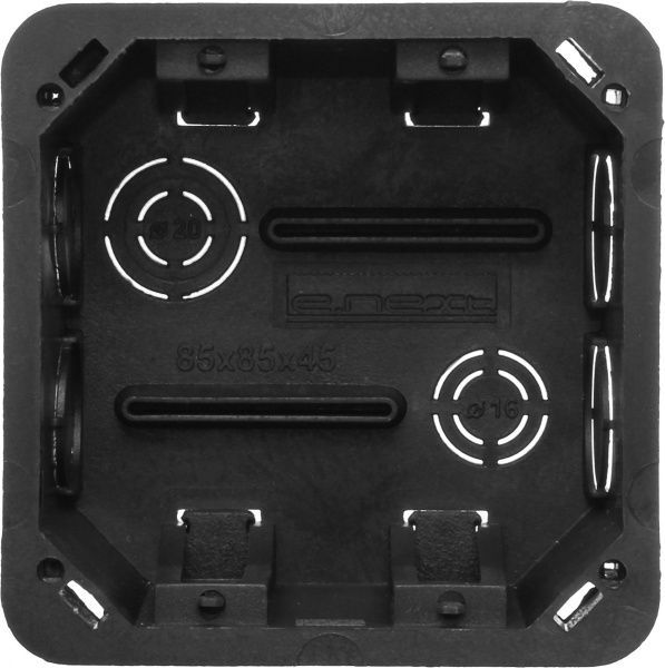 Коробка розподільча з кришкою E.NEXT пластик s027024