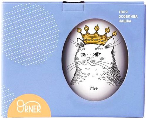 Чашка Кошка в короне 450 мл Orner