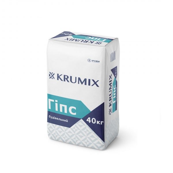 Гіпс будівельний KRUMIX KRUMIX Г-5 Н II 40 кг