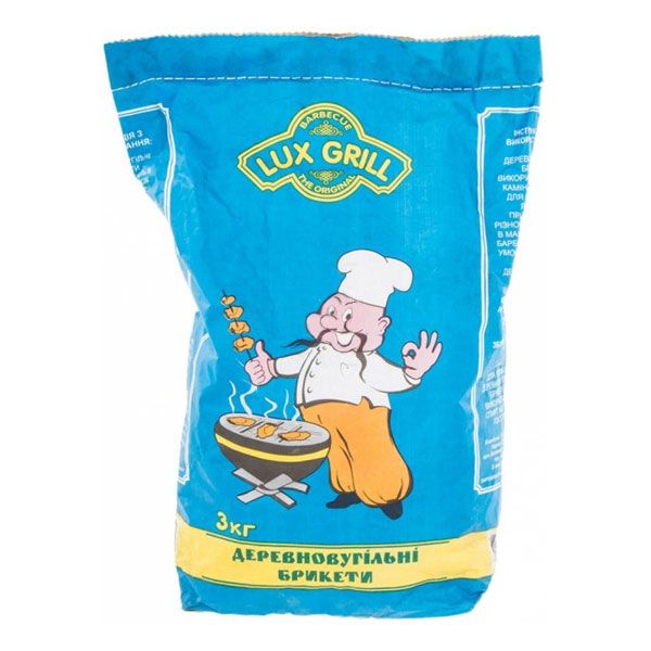 Брикети деревновугільні 3 кг