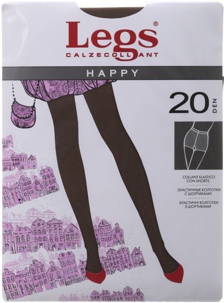 Колготки женские Legs 101 HAPPY 20 den daino р. 4 загар 