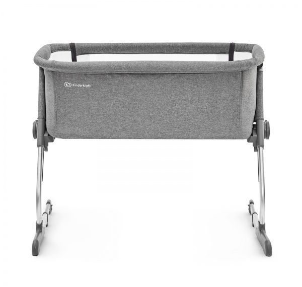 Кровать детская Kinderkraft приставная Uno Grey KKLUNOGRY00000