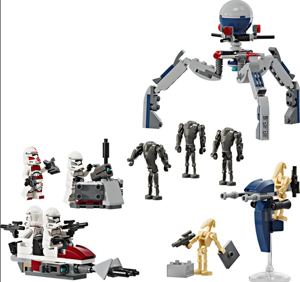 Конструктор LEGO Star Wars Клоны-пехотинцы и Боевой дроид. Боевой набор 75372