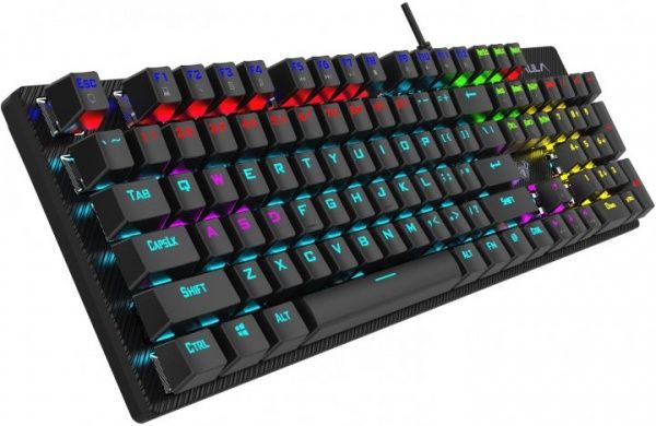 Клавіатура ігрова Aula Retribution Mechanical Keyboard EN/RU Blue switch (6948391240329) black 
