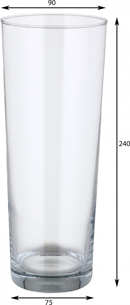 Ваза для цветов Trendglass Lista 23 см прозрачная 38017