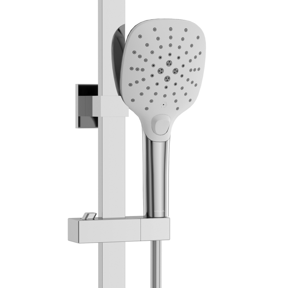 Душова система VOLLE SISTEMA D (C, термостат для душа, душ 300*200 мм, лійка 3 режими, шланг 1500 мм PVC),