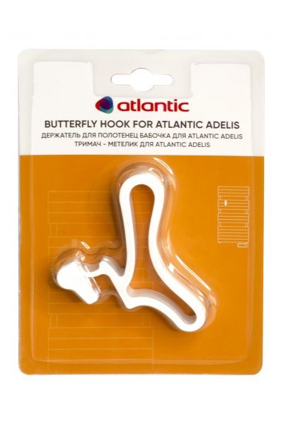 Держатель для полотенца Atlantic бабочка Adelis белый