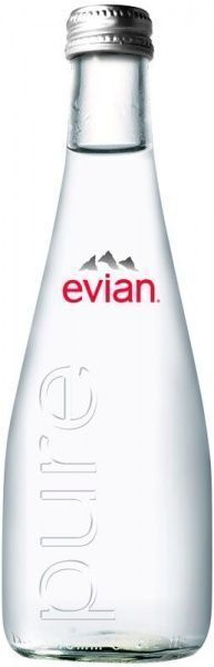 Вода мінеральна Evian скло негазована 0,33 л 