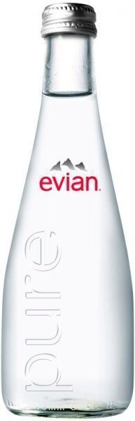 Вода минеральная Evian стекло негазированная 0,33 л 