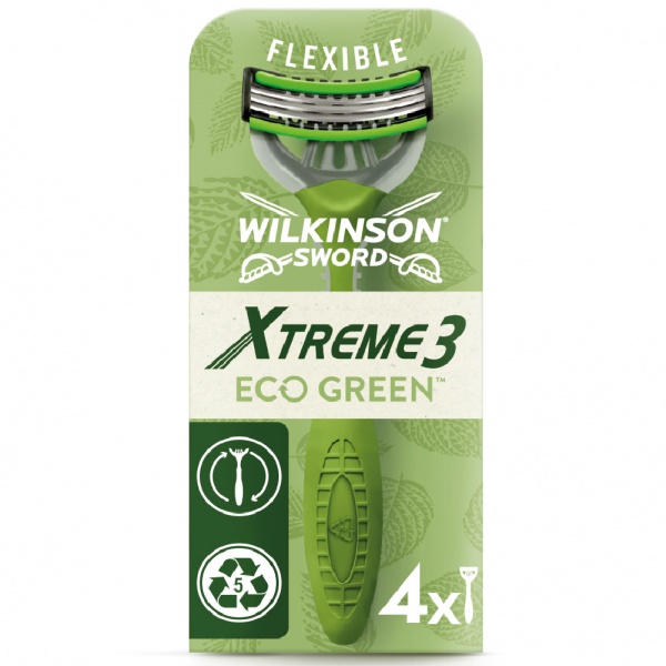 Станки одноразові WILKINSON SWORD Xtreme3 Eco Green 4 шт. 4 шт.