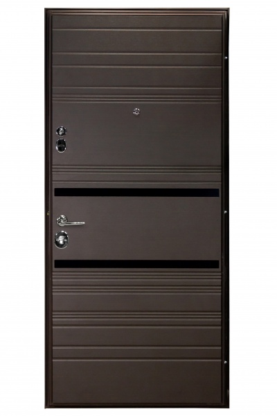 Дверь входная Булат Гарант 514 венге горизонт темный 2050x950 мм левая