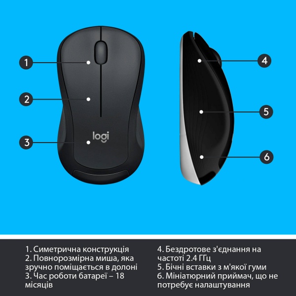 Комплект клавіатура та миша Logitech MK540 ADVANCED Wireless Keyboard and Mouse Combo (L920-008685) 