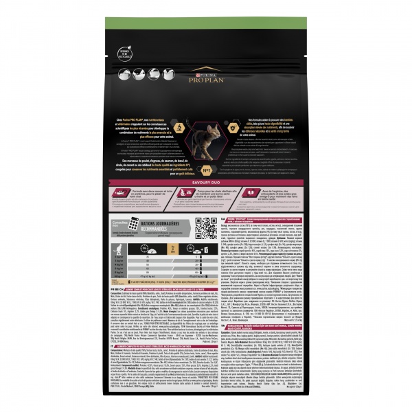 Корм сухой для кастрированных кошек Pro Plan Sterilised Senses с треской и форелью 1,5 кг