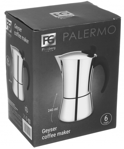Кофеварка гейзерная Palermo 240 мл DON-6 Flamberg Premium