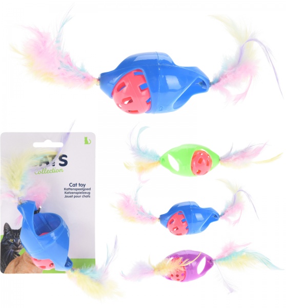 Игрушка Яйцо с мячиком и перьями