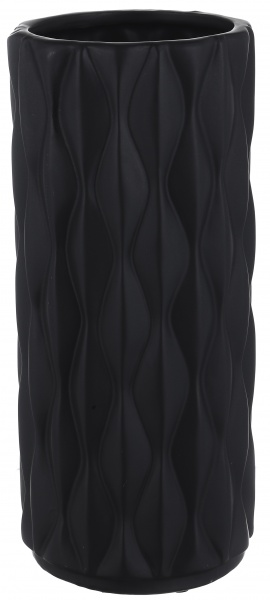 Ваза Knit 12,5х12,5х29 см черная