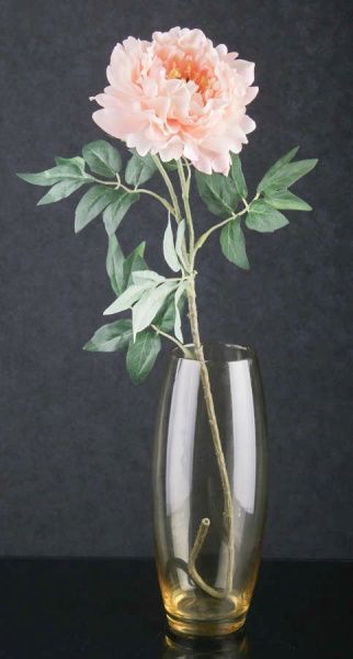 Ваза стеклянная желтая ENJOY ROSE 260 мм