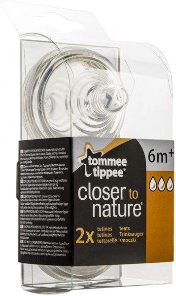 Соска Tommee Tippee CTN быстрый поток 2 шт 42112476