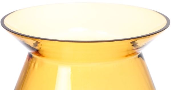 Ваза скляна амбер Патрік d24 cм Wrzesniak Glassworks