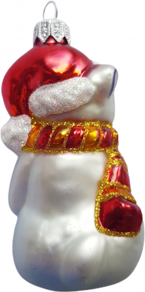 Подвеска Юріта Фигурка Мышь с подарком белый