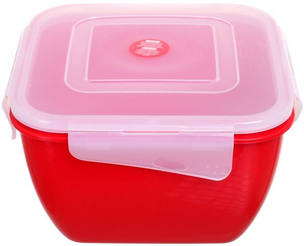 Контейнер Фієста 1.5 л квадратний червоний Алеана