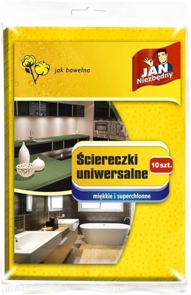 Набір серветок універсальні Jan Niezbedny 34х45 см см 10 шт./уп. жовтий