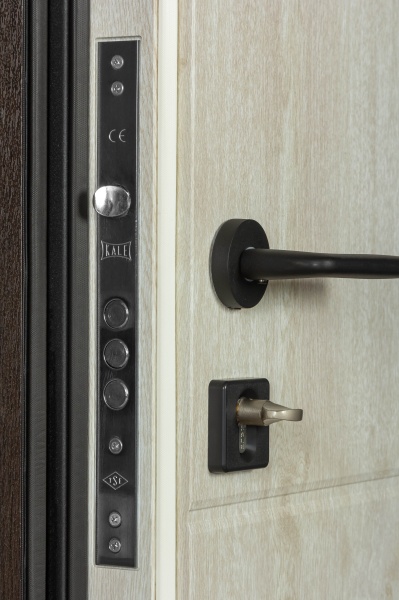 Двері вхідні Revolut Doors В-82 (квадро) Гладка 191 венге темний 2050x950 мм ліві