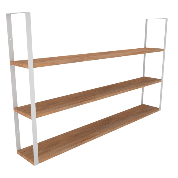 Кронштейн для полок Valore Прямоугольник тройной Loft SW-TR-21 белый