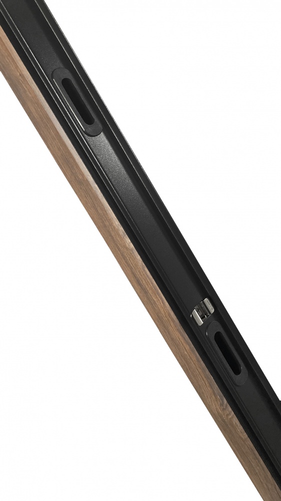 Дверь входная Министерство дверей Сучасная черный муар 2050x960 мм левая