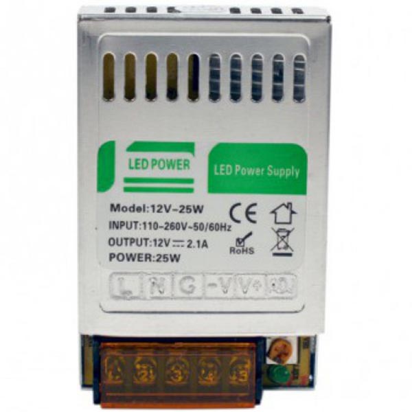 Преобразователь напряжения Светкомплект 12 В 25 Вт IP20 S-25-12 (12V, 25W)