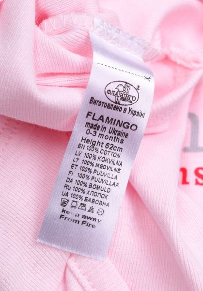 Комбинезон для девочки Фламинго 495-1006 р.62 розовый 