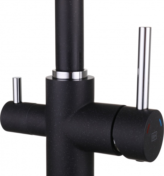 Смеситель для кухни Water House Modus+ с подключением к фильтру черный