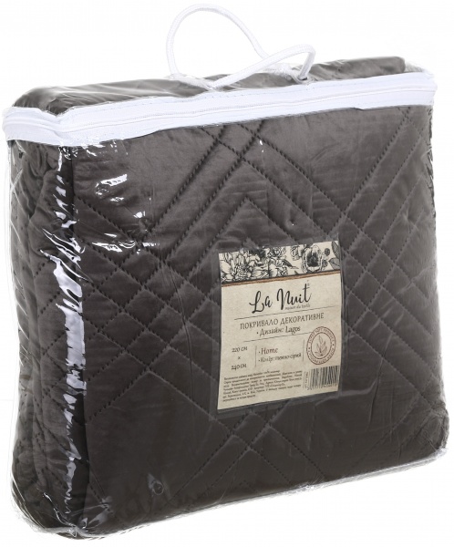 Покривало Lagos 220x240 см La Nuit темно-сірий 