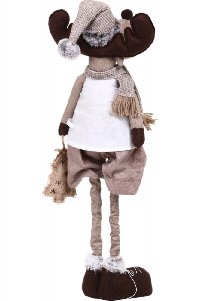 Декорація новорічна Лось на висувних ніжках 24x77 см коричневий 2 асортимента LF2223028AB