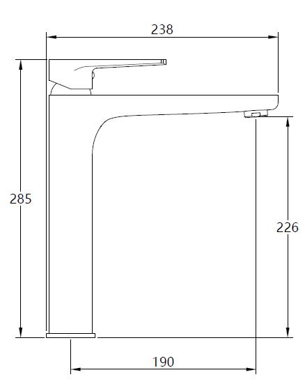 Смеситель для умывальника Mixxen THOMAS хром б/пр. MXTA0668
