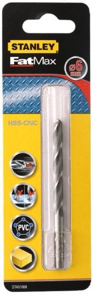 Сверло по металлу Stanley 57x93 мм 6 мм STA51068